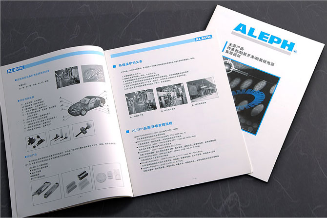 黑眼睛廣告為艾禮富電子（深圳）有限公司印刷的傳感器、磁簧開關、磁簧繼電器產品目錄之內頁1